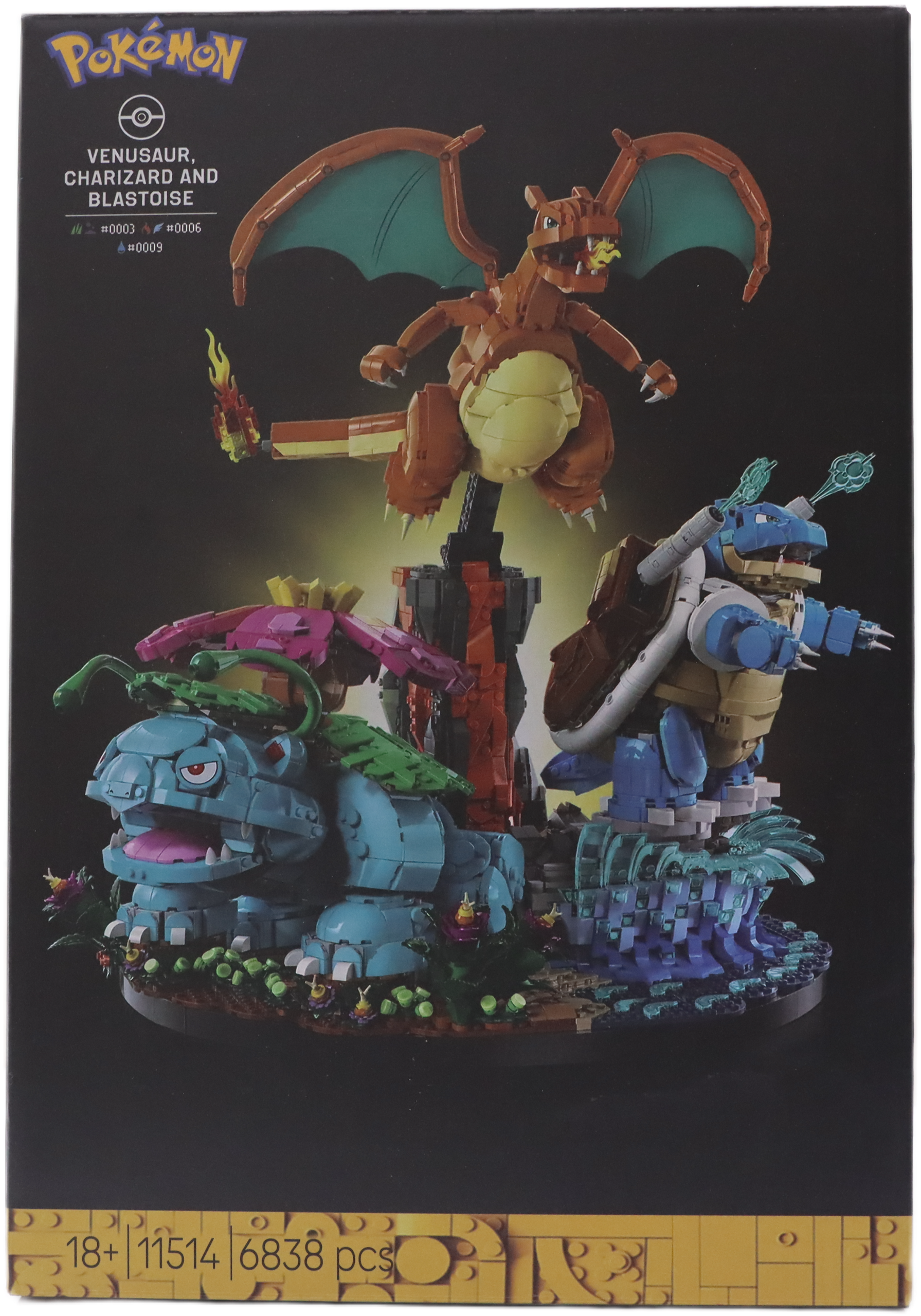 Pokémon -  Venusaur, Charizard and Blastoise